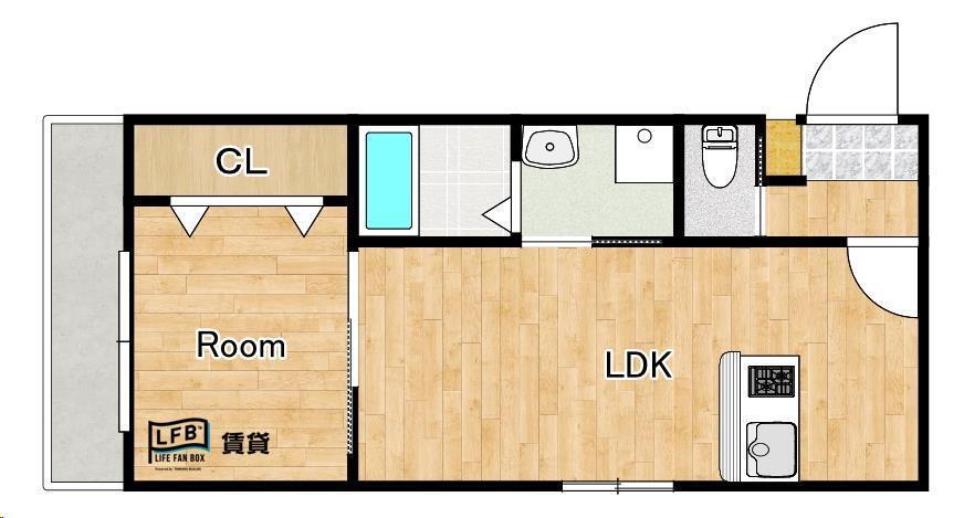山口県防府市佐波２ 防府駅 1LDK アパート 賃貸物件詳細