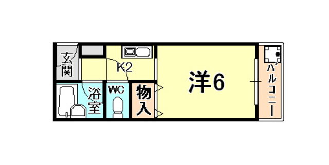 兵庫県西宮市大井手町 夙川駅 1K マンション 賃貸物件詳細
