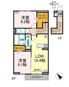 三重県鈴鹿市野町東１ 玉垣駅 2LDK アパート 賃貸物件詳細