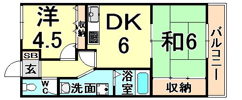 兵庫県尼崎市東本町２ 大物駅 2DK マンション 賃貸物件詳細