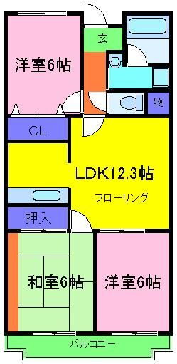 大阪府岸和田市箕土路町２ 久米田駅 3LDK マンション 賃貸物件詳細