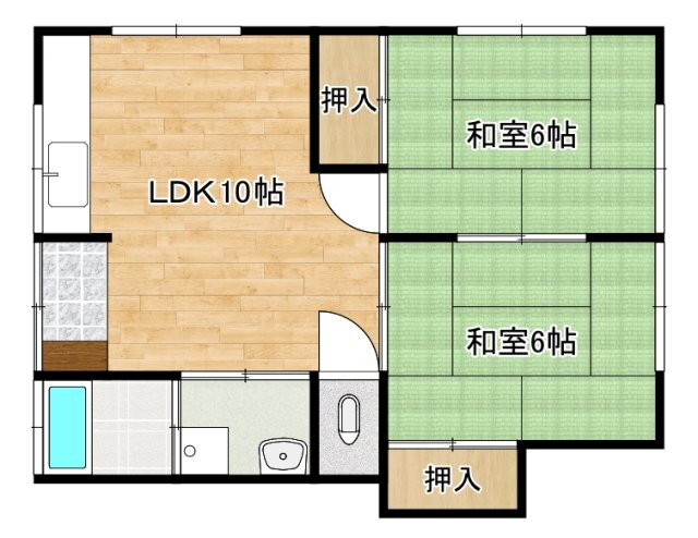広島県安芸郡府中町八幡３ 天神川駅 2LDK アパート 賃貸物件詳細