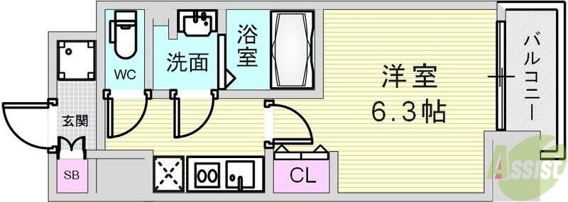 兵庫県神戸市兵庫区湊町４ 神戸駅 1K マンション 賃貸物件詳細