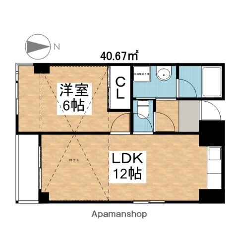 シャトーごきそ 4階 1LDK 賃貸物件詳細