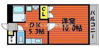 岡山県岡山市北区田中 北長瀬駅 1DK マンション 賃貸物件詳細