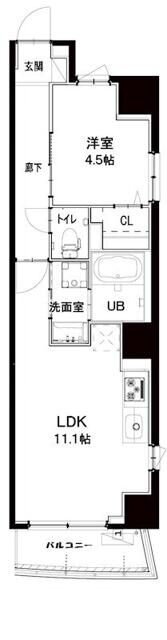 シルヴァー　アウル 7階 1LDK 賃貸物件詳細