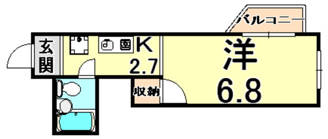 兵庫県尼崎市次屋１ 尼崎駅 1K マンション 賃貸物件詳細