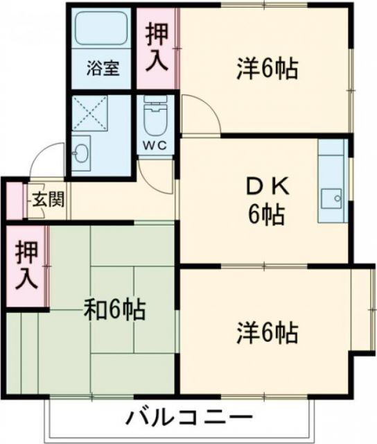 キャッスル瀬戸越 2階 3DK 賃貸物件詳細