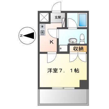 アムバーハウスジングウ 5階 1K 賃貸物件詳細