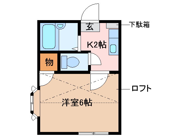 三重県津市南新町 津新町駅 1K アパート 賃貸物件詳細