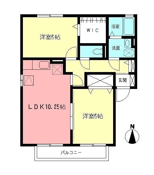 神奈川県平塚市纒 平塚駅 2LDK アパート 賃貸物件詳細