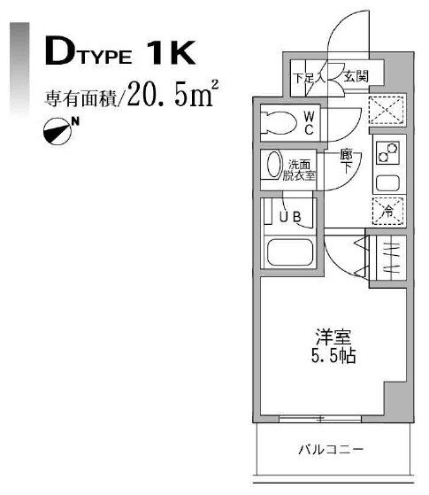 パークフラッツ横濱平沼橋 8階 1K 賃貸物件詳細