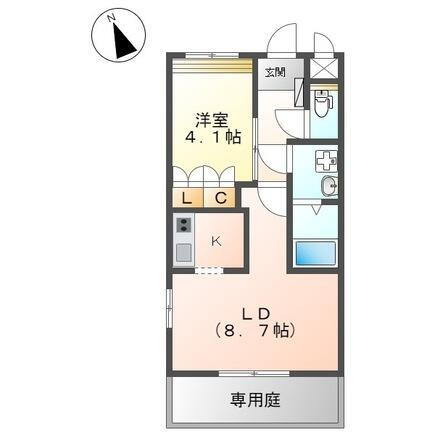 熊本県熊本市東区御領８ 武蔵塚駅 1LDK アパート 賃貸物件詳細