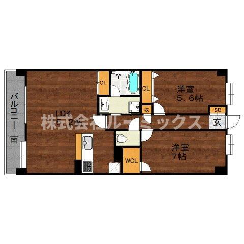 福岡県福岡市中央区地行３ 西新駅 2LDK マンション 賃貸物件詳細