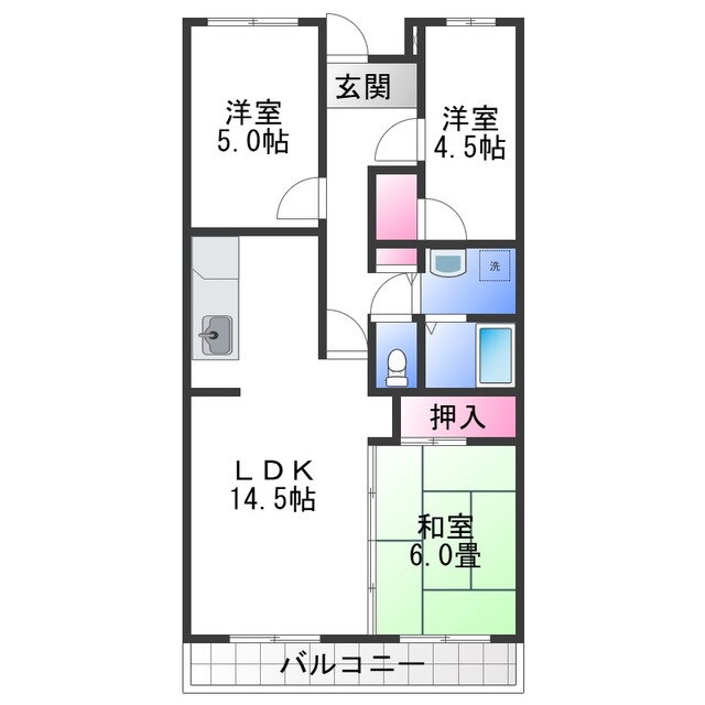 大阪府松原市一津屋３ 恵我ノ荘駅 3LDK マンション 賃貸物件詳細