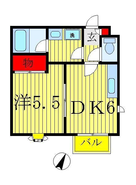 千葉県松戸市岩瀬 松戸駅 1DK アパート 賃貸物件詳細