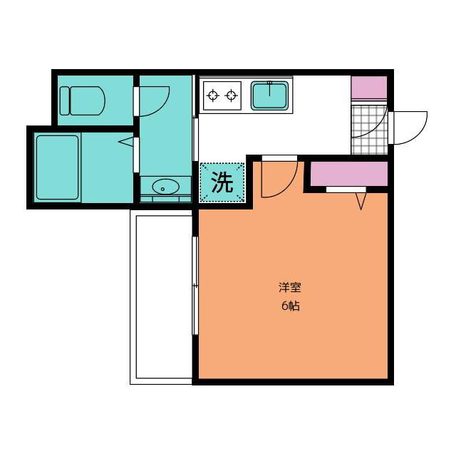 埼玉県蕨市塚越４ 蕨駅 1K アパート 賃貸物件詳細