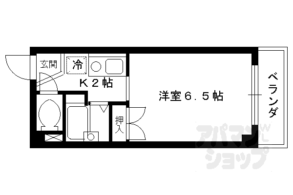 京都府京都市右京区西院下花田町 西院駅 1K マンション 賃貸物件詳細
