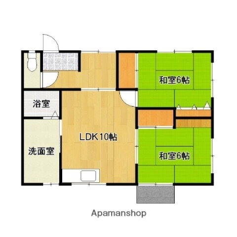井上アパート 2階 2LDK 賃貸物件詳細