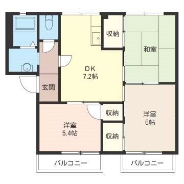 シャトレ中央林間 2階 3DK 賃貸物件詳細