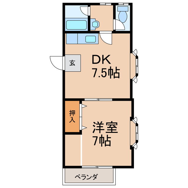 サンセットモール　パートＩＩ 1階 1DK 賃貸物件詳細