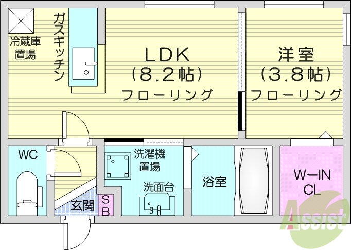 北海道札幌市北区北四十条西５ 麻生駅 1LDK マンション 賃貸物件詳細