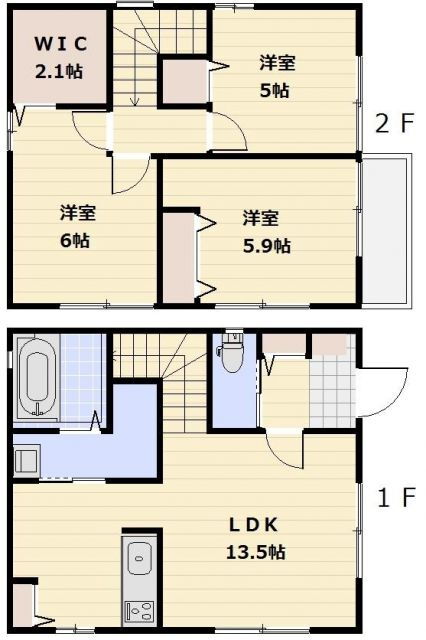 差間戸建て　Ｂ 3LDK 賃貸物件詳細