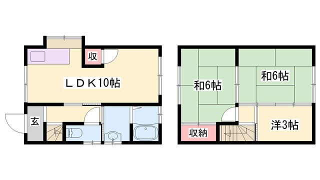 兵庫県姫路市白浜町宇佐崎中３ 白浜の宮駅 3LDK 一戸建て 賃貸物件詳細