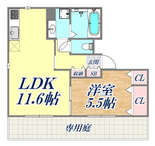 神戸６番館 1階 1LDK 賃貸物件詳細