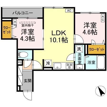 東京都葛飾区高砂７ 京成高砂駅 2LDK アパート 賃貸物件詳細