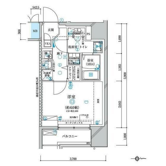 神奈川県川崎市幸区南幸町２ 川崎駅 1K マンション 賃貸物件詳細