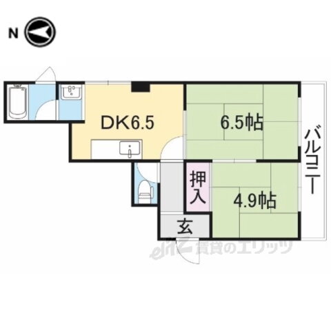 滋賀県米原市高溝 坂田駅 2DK アパート 賃貸物件詳細