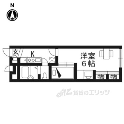 京都府京都市右京区嵯峨野西ノ藤町 有栖川駅 1K アパート 賃貸物件詳細