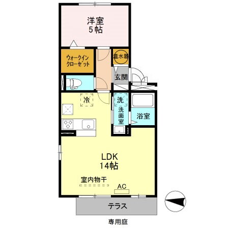 新潟県新潟市東区空港西２ 新潟駅 1LDK アパート 賃貸物件詳細