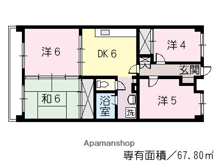 多田スカイビル 3階 4DK 賃貸物件詳細