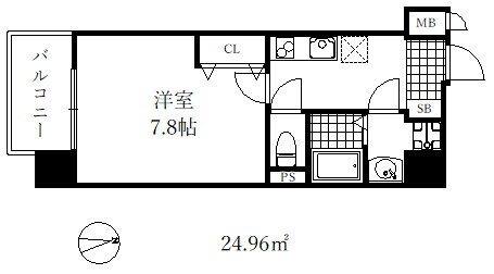 兵庫県神戸市兵庫区松原通５ 兵庫駅 1K マンション 賃貸物件詳細