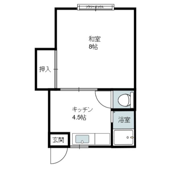 アネックス鹿島 1階 1DK 賃貸物件詳細