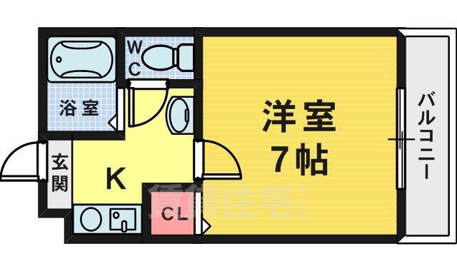 大阪府堺市北区黒土町 百舌鳥八幡駅 1K マンション 賃貸物件詳細