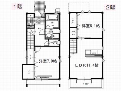 静岡県湖西市新居町中之郷 新居町駅 2LDK 一戸建て 賃貸物件詳細