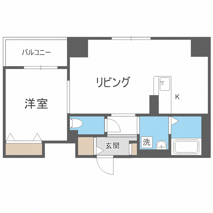 北海道札幌市手稲区手稲本町二条２ 手稲駅 1LDK マンション 賃貸物件詳細