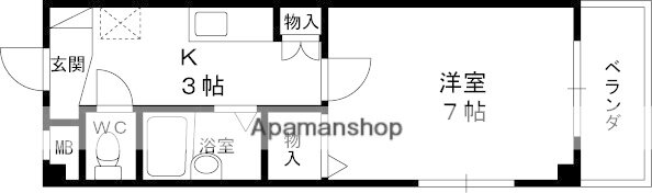 兵庫県西宮市今津山中町 今津駅 1K マンション 賃貸物件詳細