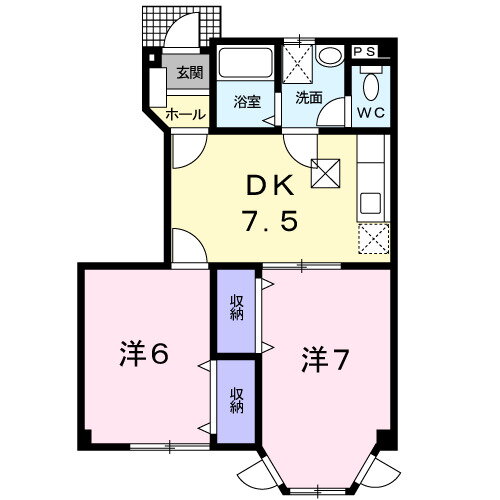 広島県尾道市平原４ 尾道駅 2DK アパート 賃貸物件詳細