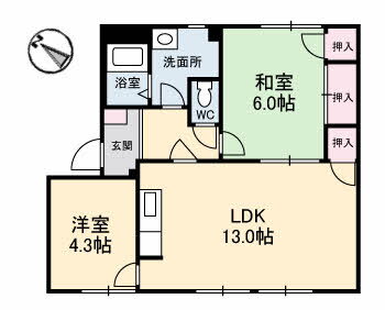 広島県広島市東区中山上２ 矢賀駅 2LDK アパート 賃貸物件詳細