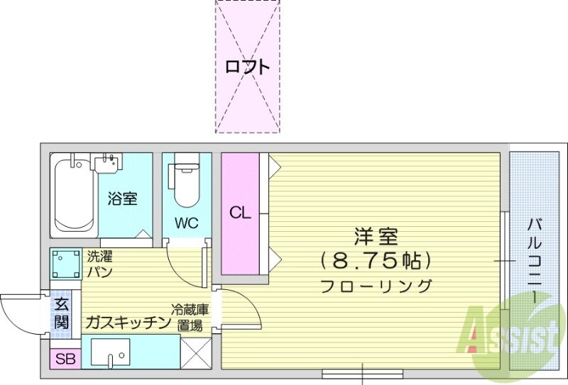宮城県仙台市青葉区梅田町 東照宮駅 1K アパート 賃貸物件詳細