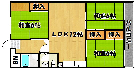 新吉田第３住宅（分譲） 5階 3LDK 賃貸物件詳細