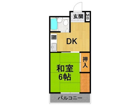 兵庫県尼崎市武庫之荘本町２ 武庫之荘駅 1DK マンション 賃貸物件詳細