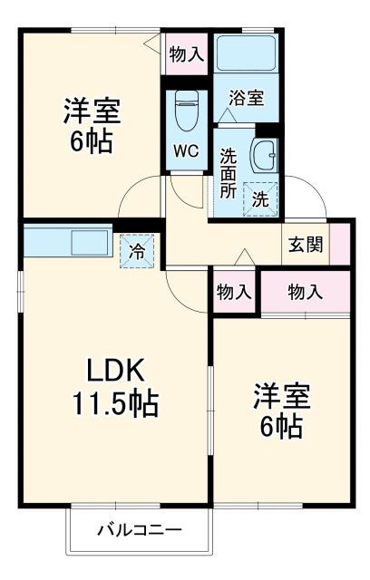 山梨県甲斐市西八幡 竜王駅 2LDK アパート 賃貸物件詳細