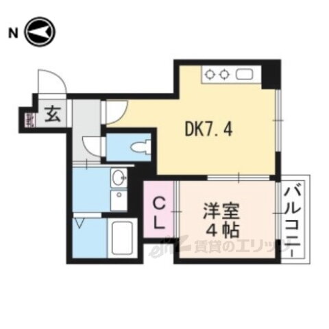 プログレーッソ西ノ京 1階 1DK 賃貸物件詳細