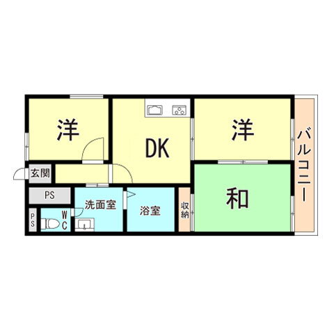 兵庫県神戸市長田区鹿松町３ 丸山駅 3DK マンション 賃貸物件詳細