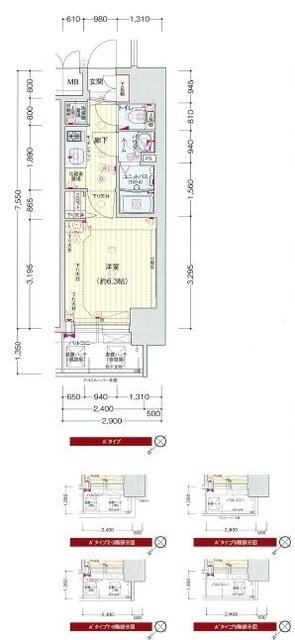 大阪府大阪市西区九条南２ 九条駅 1K マンション 賃貸物件詳細